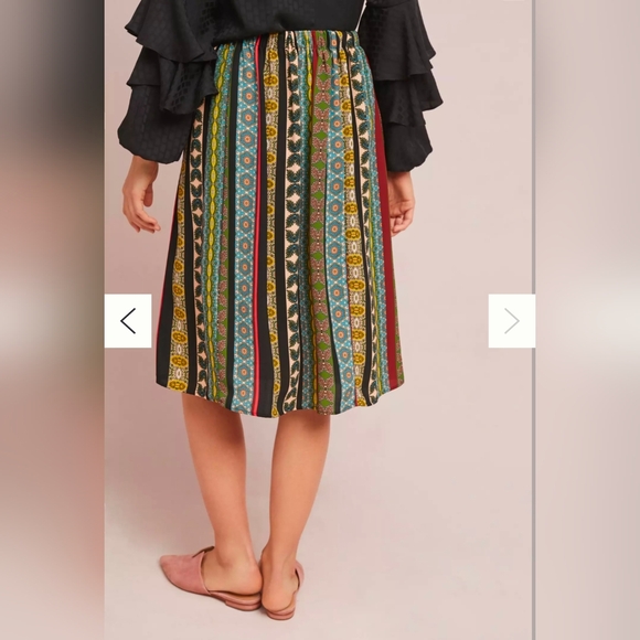 Anthropologie Scarf Midi Skirt - Picture 3 of 10